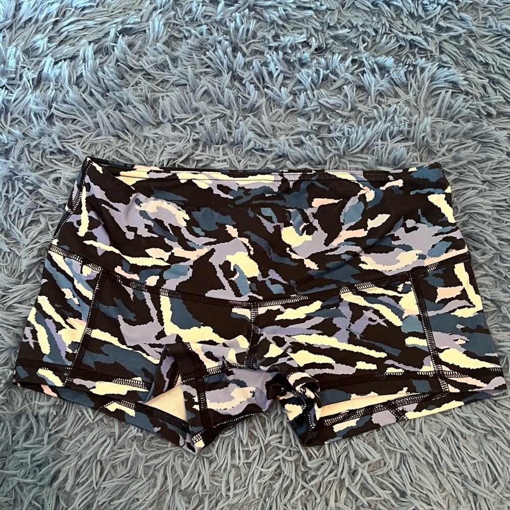 Fleo Purple Camo Booty Short - Small
